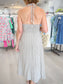 Ring Detail Striped Halter Dress