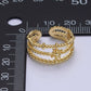 Triple Band Statement Ring
