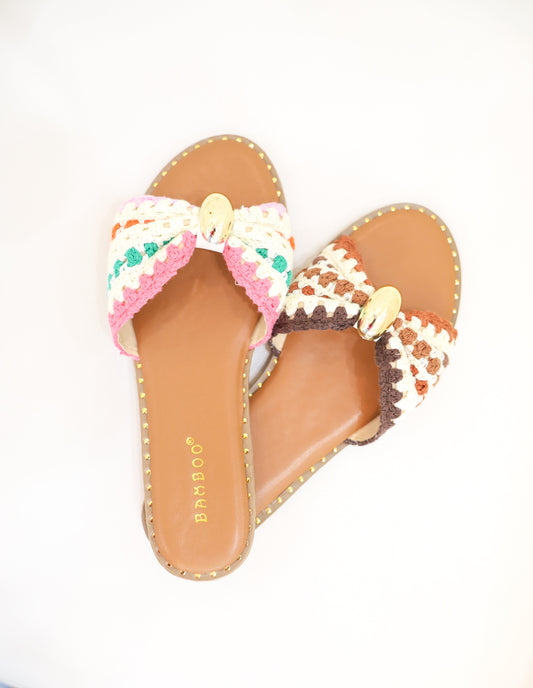 Multi Color Woven Sandals