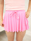 Flowy Mini Skort with Drawstring
