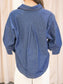 Rosie Denim Collared Button Down Top