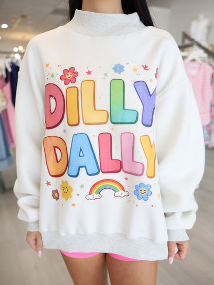 Reversible Mock Neck Sweatshirt