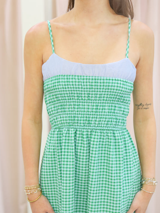 Vivienne Gingham Maxi Dress