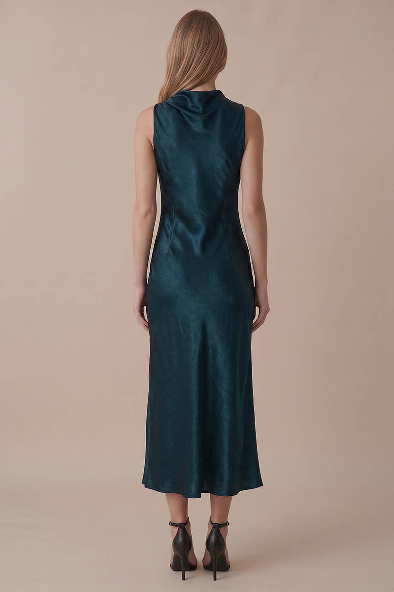 Jen Satin Midi Dress