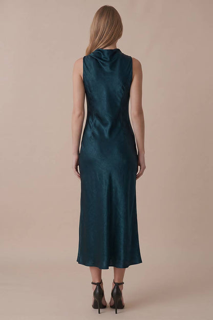 Jen Satin Midi Dress