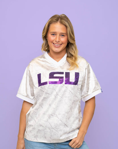 LSU Camo Sequin Jersey