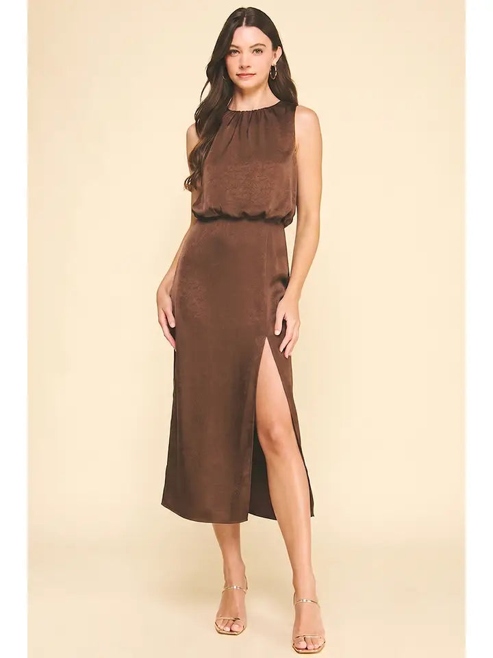 Everly Silky Midi Dress