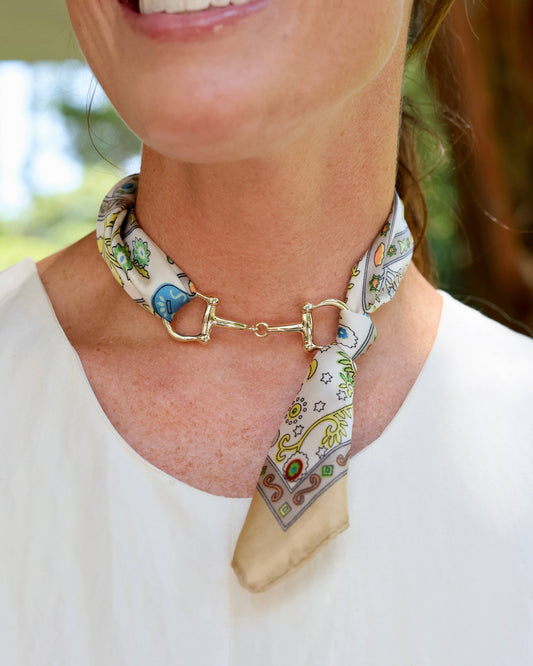 Lana Horsebit Scarf Necklace