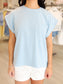 Evie Everyday Round Front Pocket Top