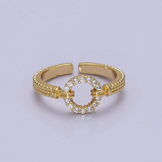 Geometric Round Shape Ring