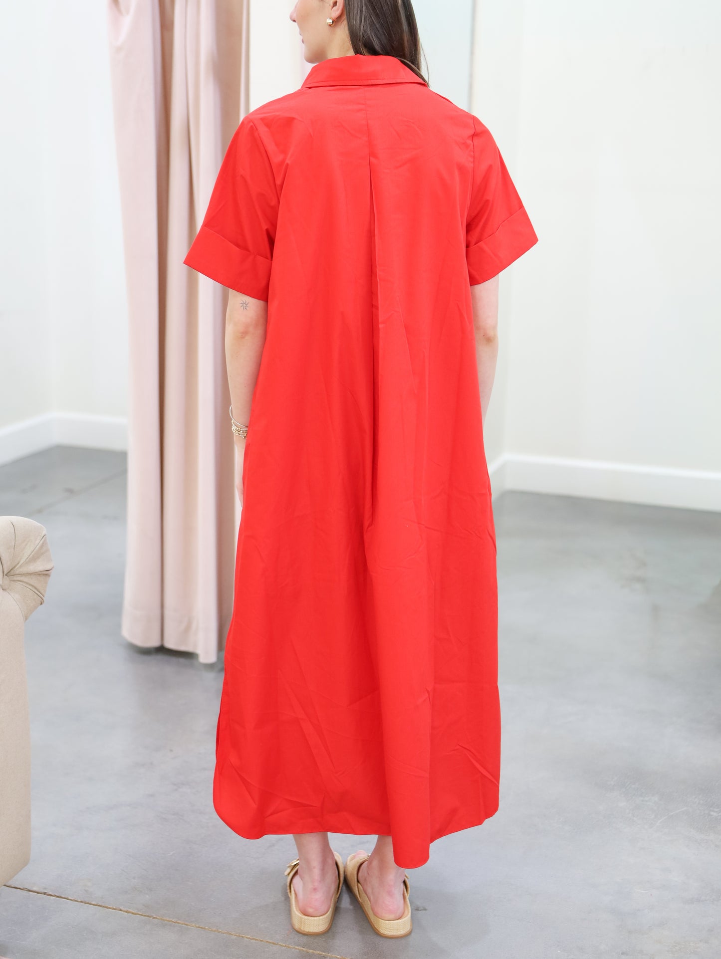 Julie Collared Midi Dress