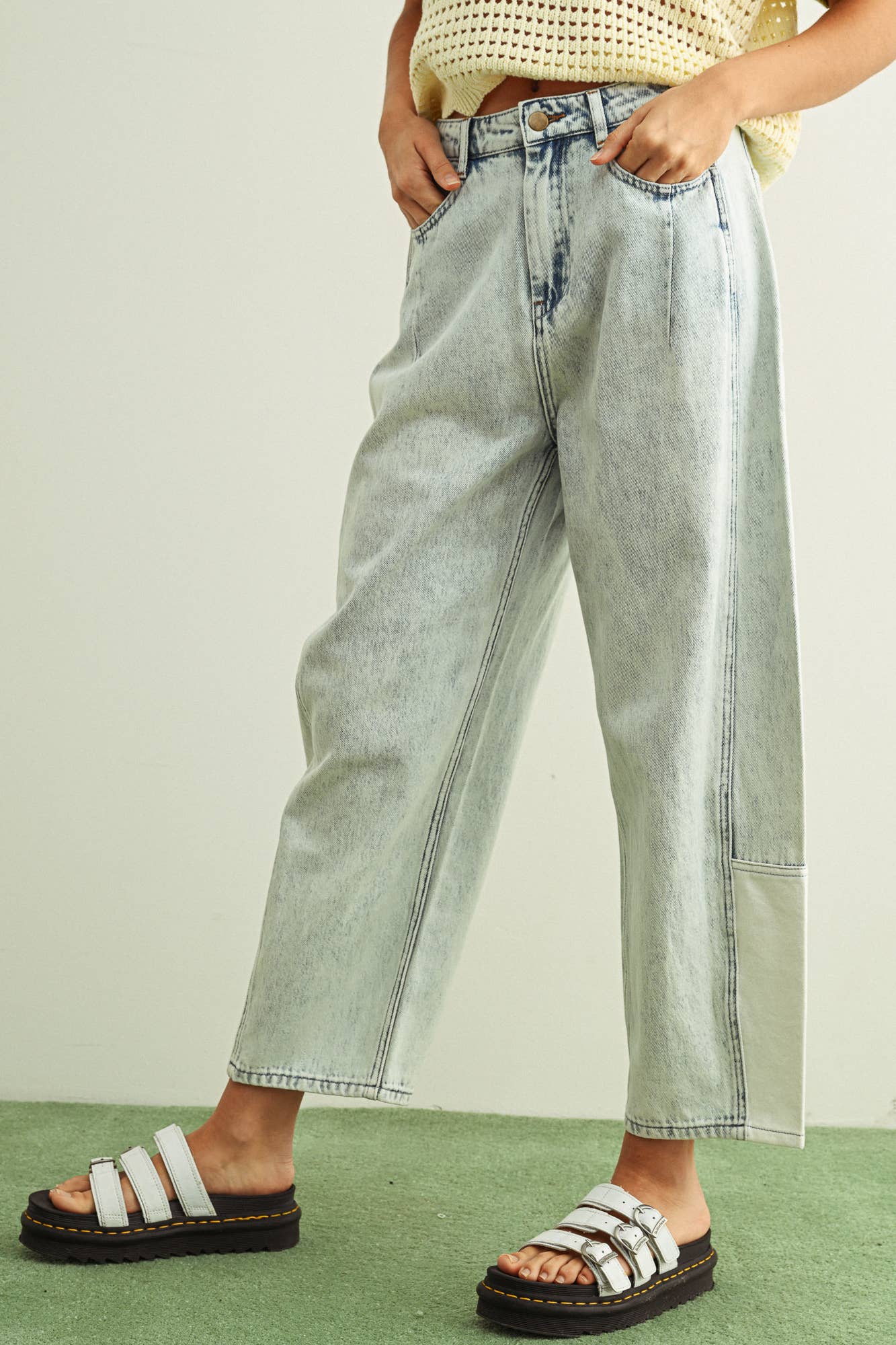Barrel Denim Pants