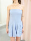 Strapless Pleated Dress
