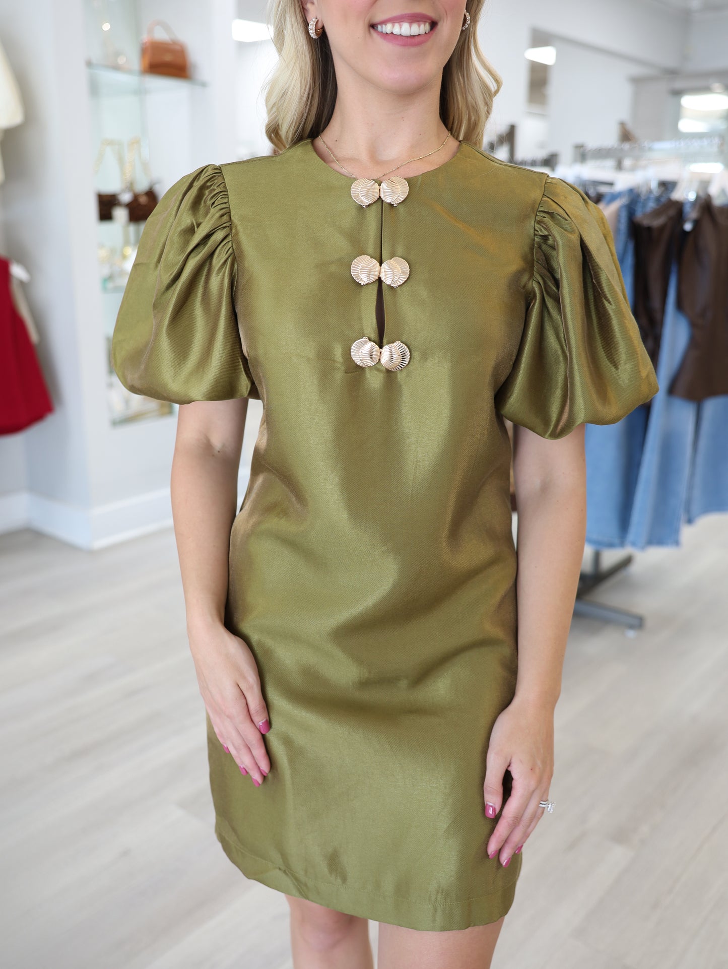 Chelsey Puff Sleeve Dress
