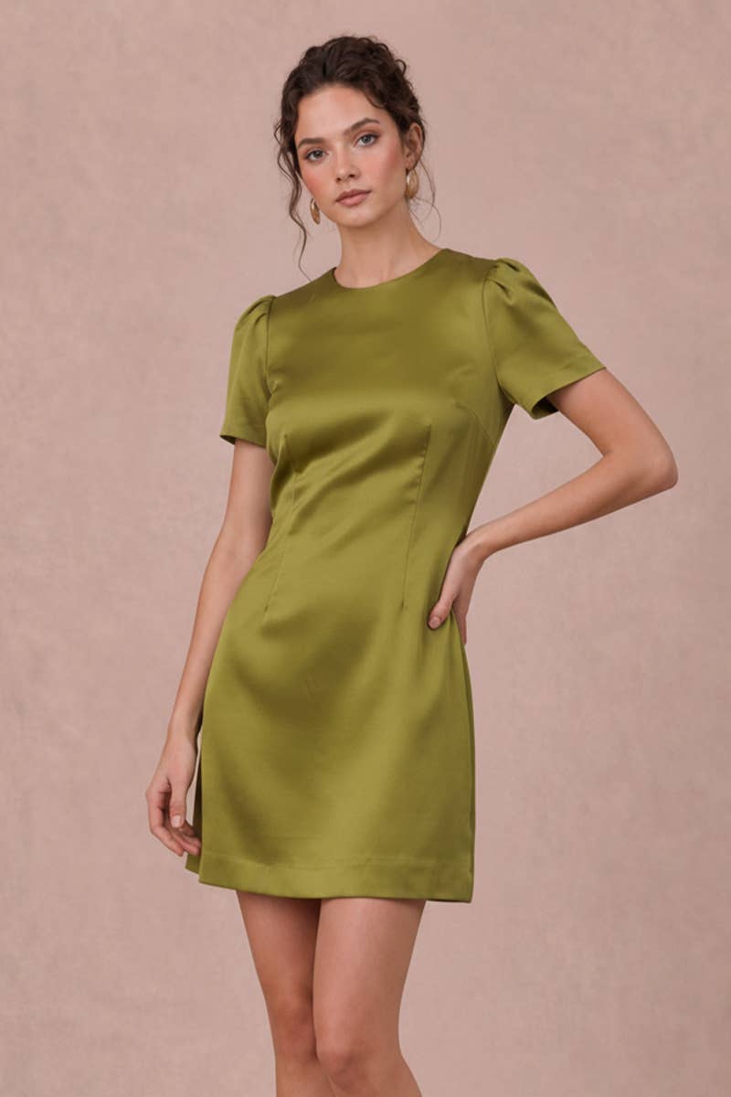 Satin Mini Dress