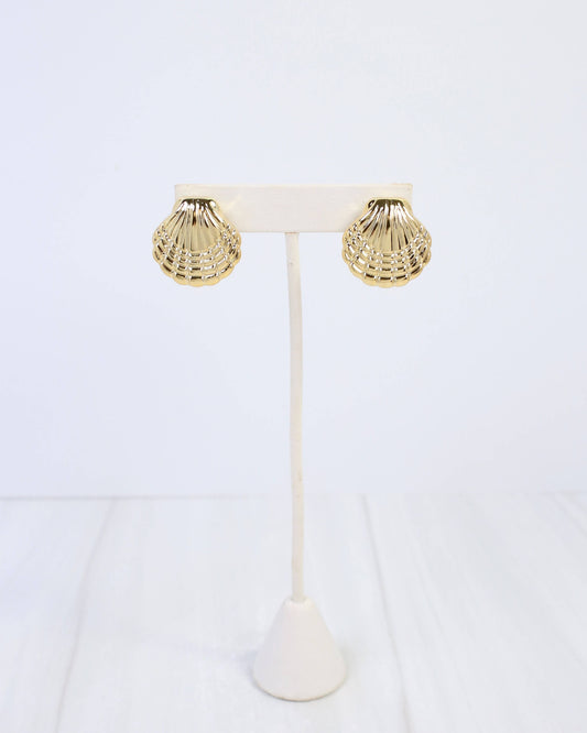 Isla Shell Post Earring Gold