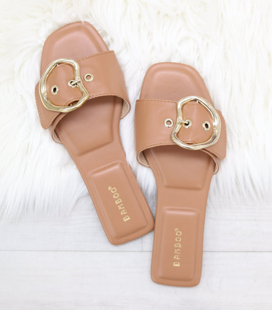 Wide Band Slide with Buckle