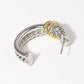 Twisted Two-Tone Hoops