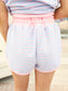 Half Zip Striped Short Set