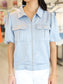French Blue Utility Jacket