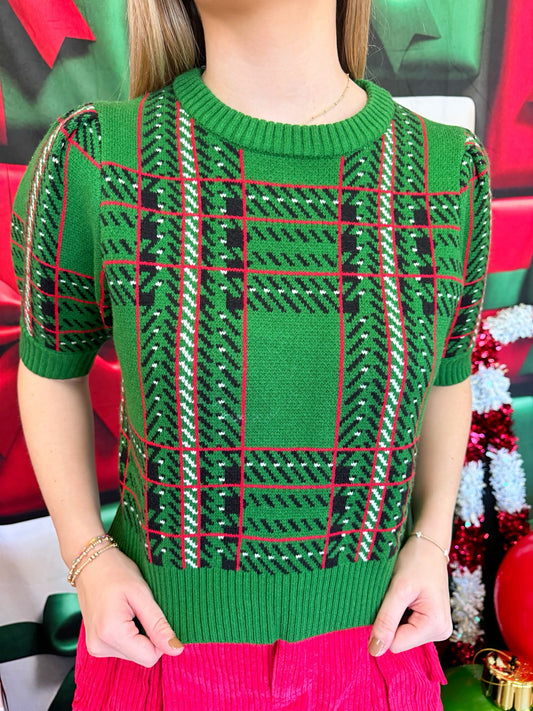 Checkered Plaid Sweater