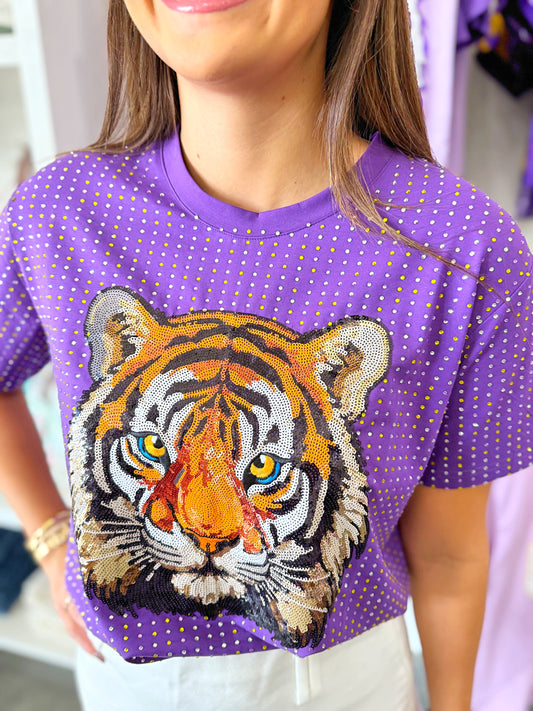 Eye of the Tiger Rhinestone Tee