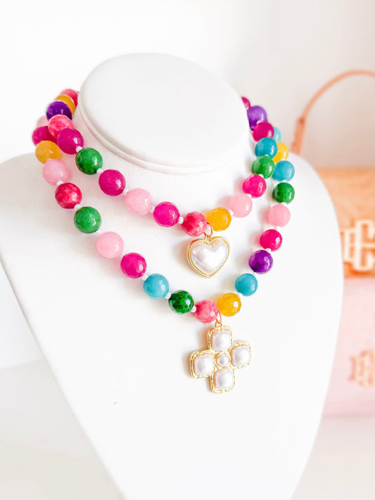 Chunky Multi Color Candy Necklace