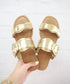 Scallop Double Strap Sandal