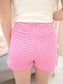 Gingham Print Shorts
