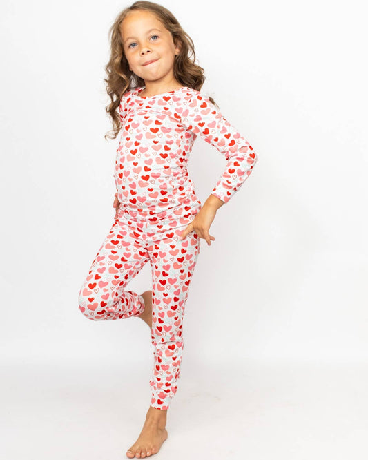All You Need is Love Long Sleeve Pajamas (Kids)