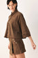 Espresso Suede Top