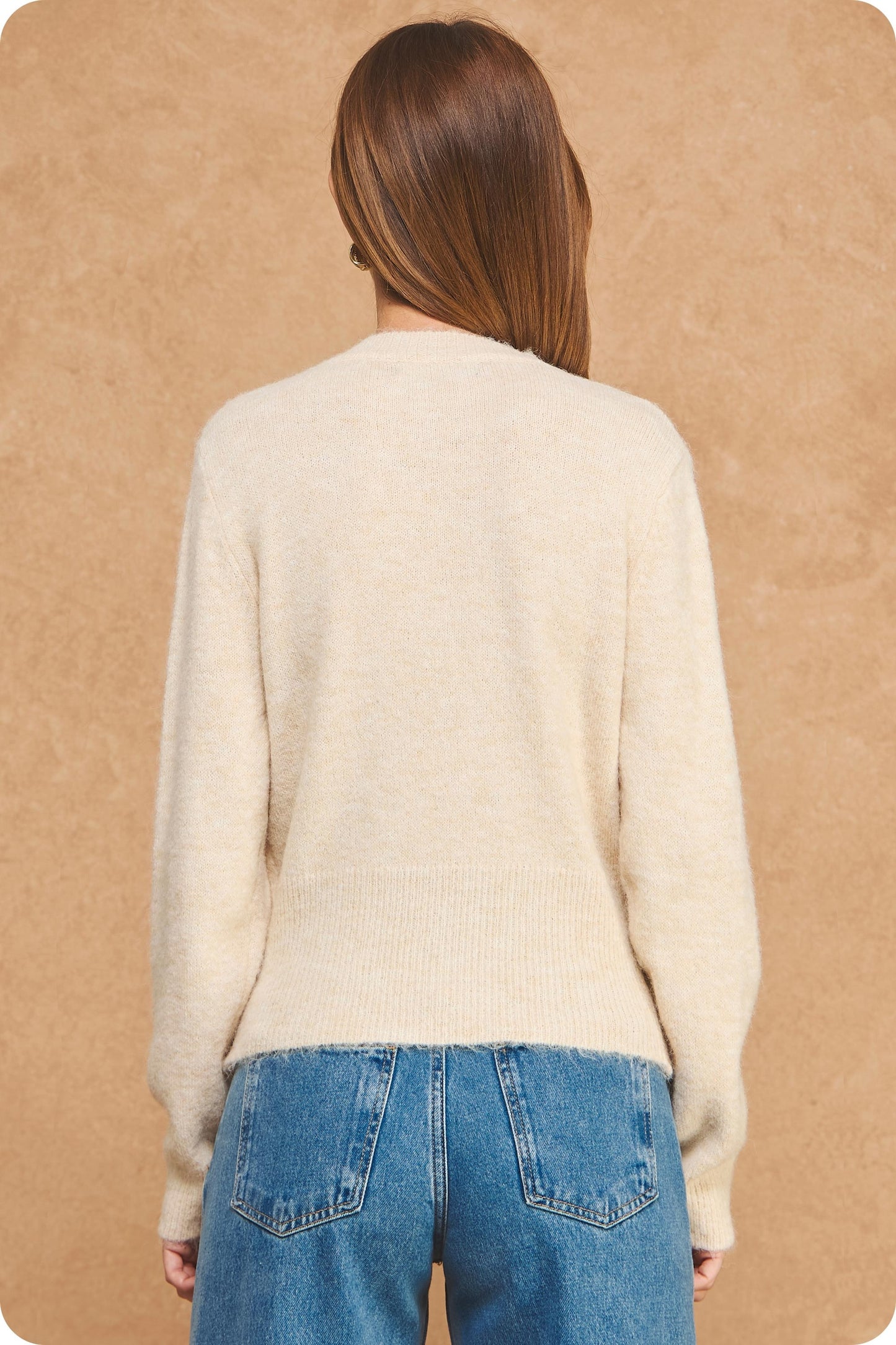 Monet Multi Color Button Knit Cardigan