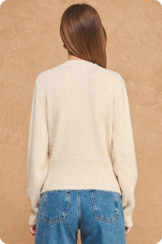Monet Multi Color Button Knit Cardigan