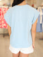 Evie Everyday Round Front Pocket Top