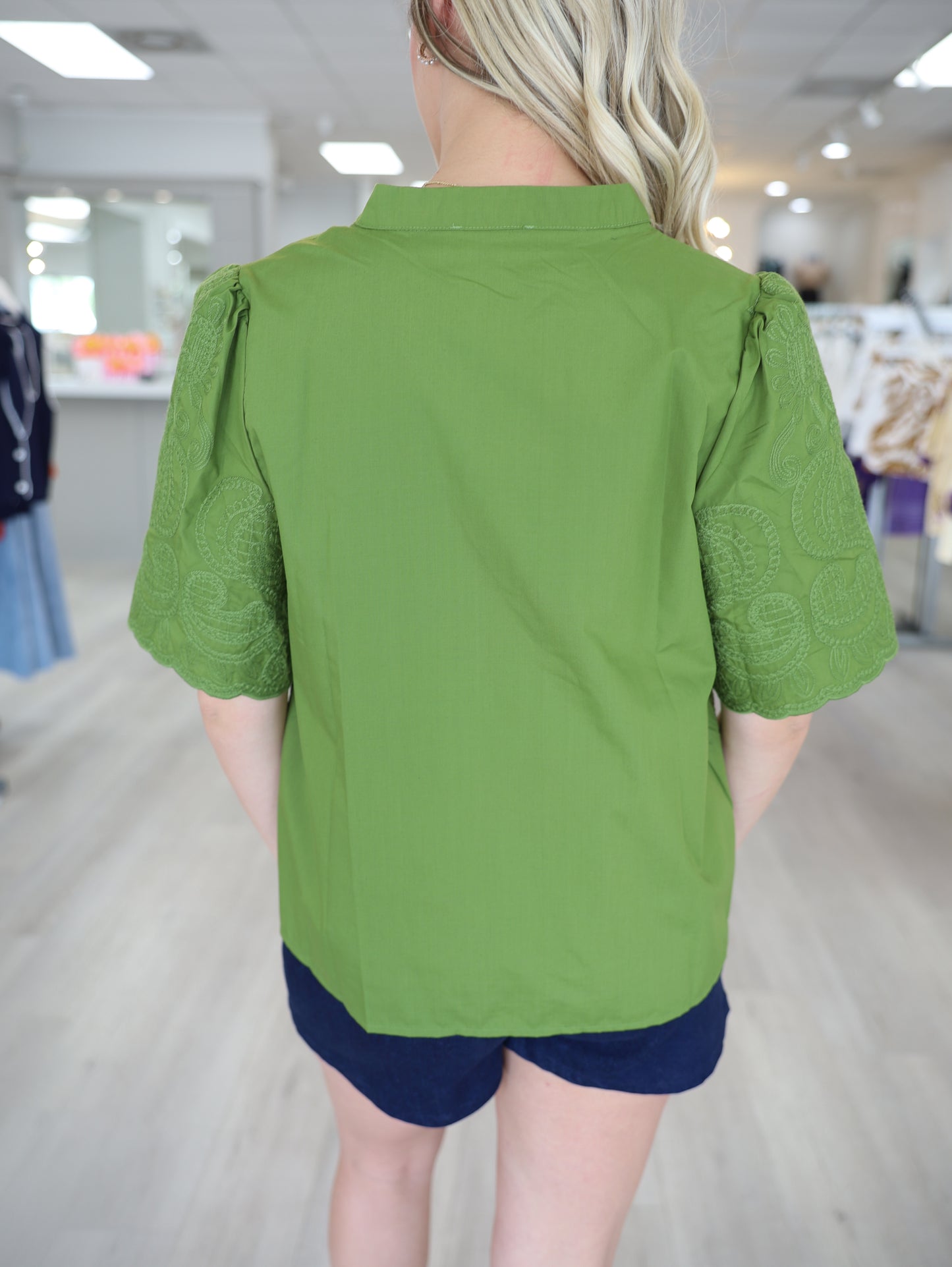Laurel Embroidered Top