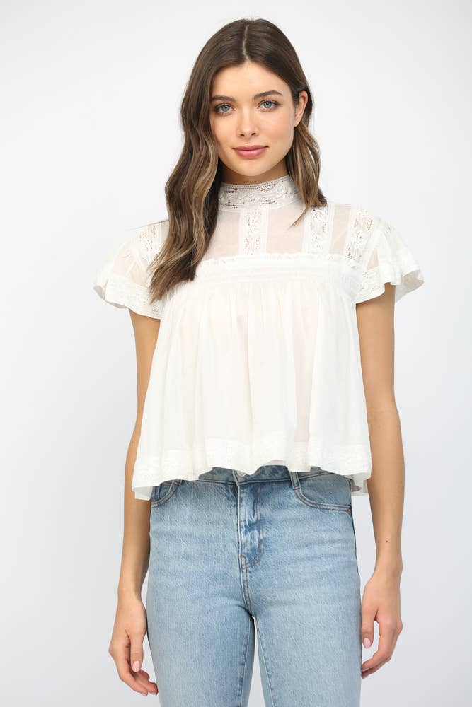 Lennox Ruffle Top