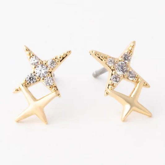River Earrings Gold