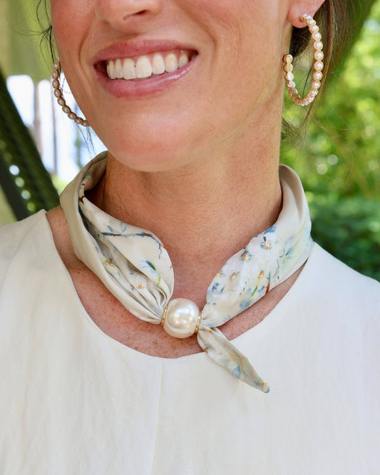 Robyn Pearl Scarf Necklace