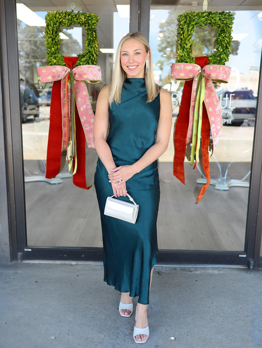 Jen Satin Midi Dress