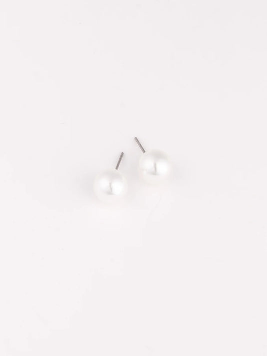 Hogan Medium Pearl Stud Earrings