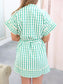 Ivy Gingham Waist Tie Dress