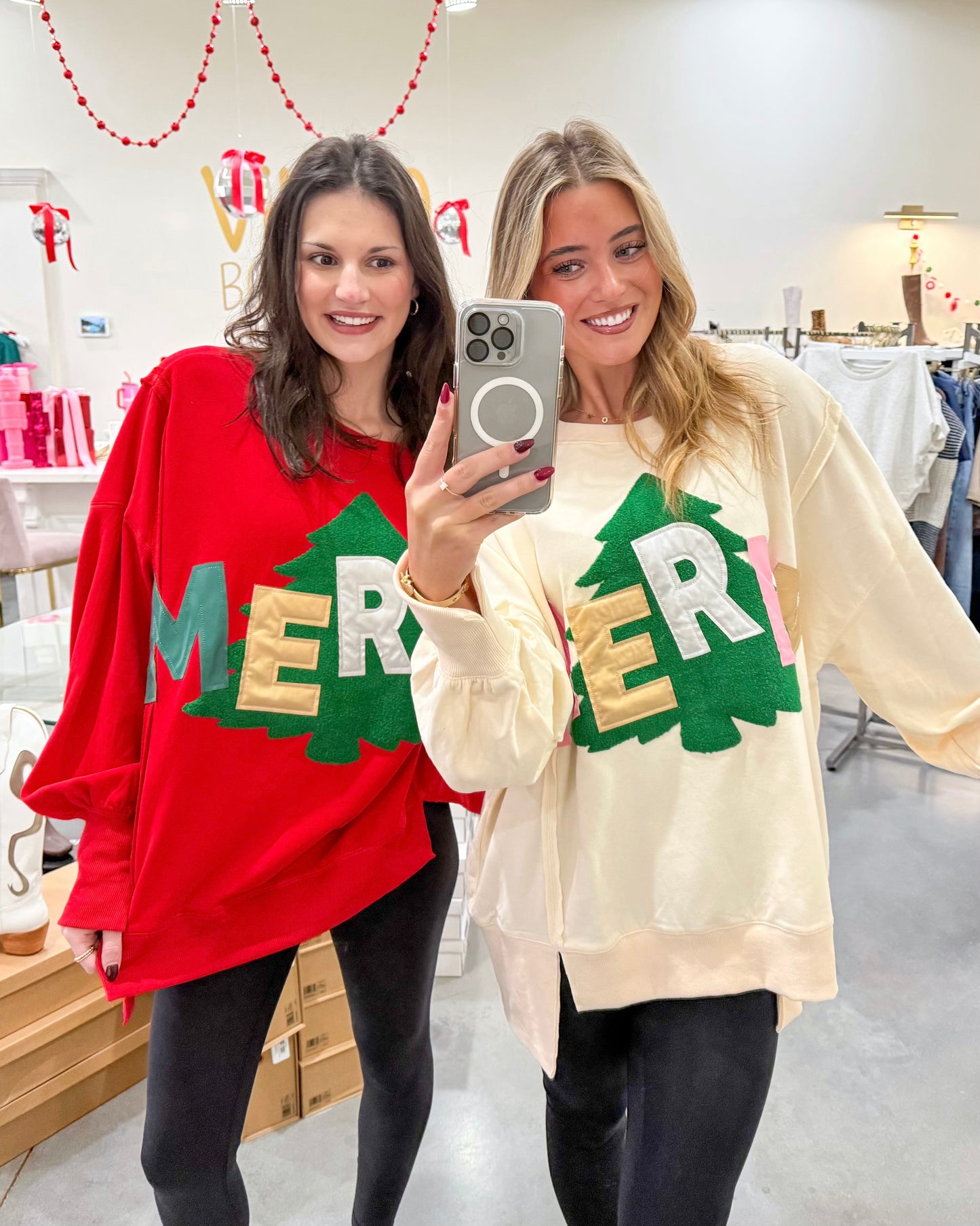 'Merry' High Low Sweatshirt
