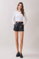 Kennedy Pleated Leather Shorts