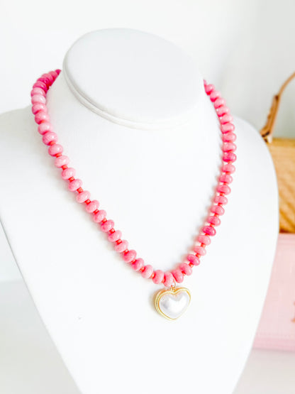 Heart Beaded Candy Necklace