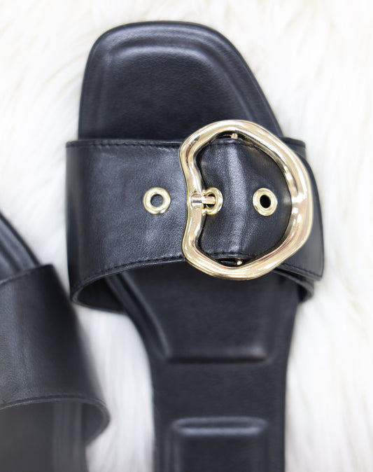 Wide Band Slide with Buckle