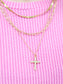 Cross Layered Necklace