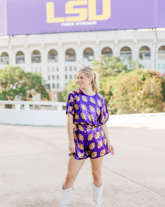 Football Sequin Set
