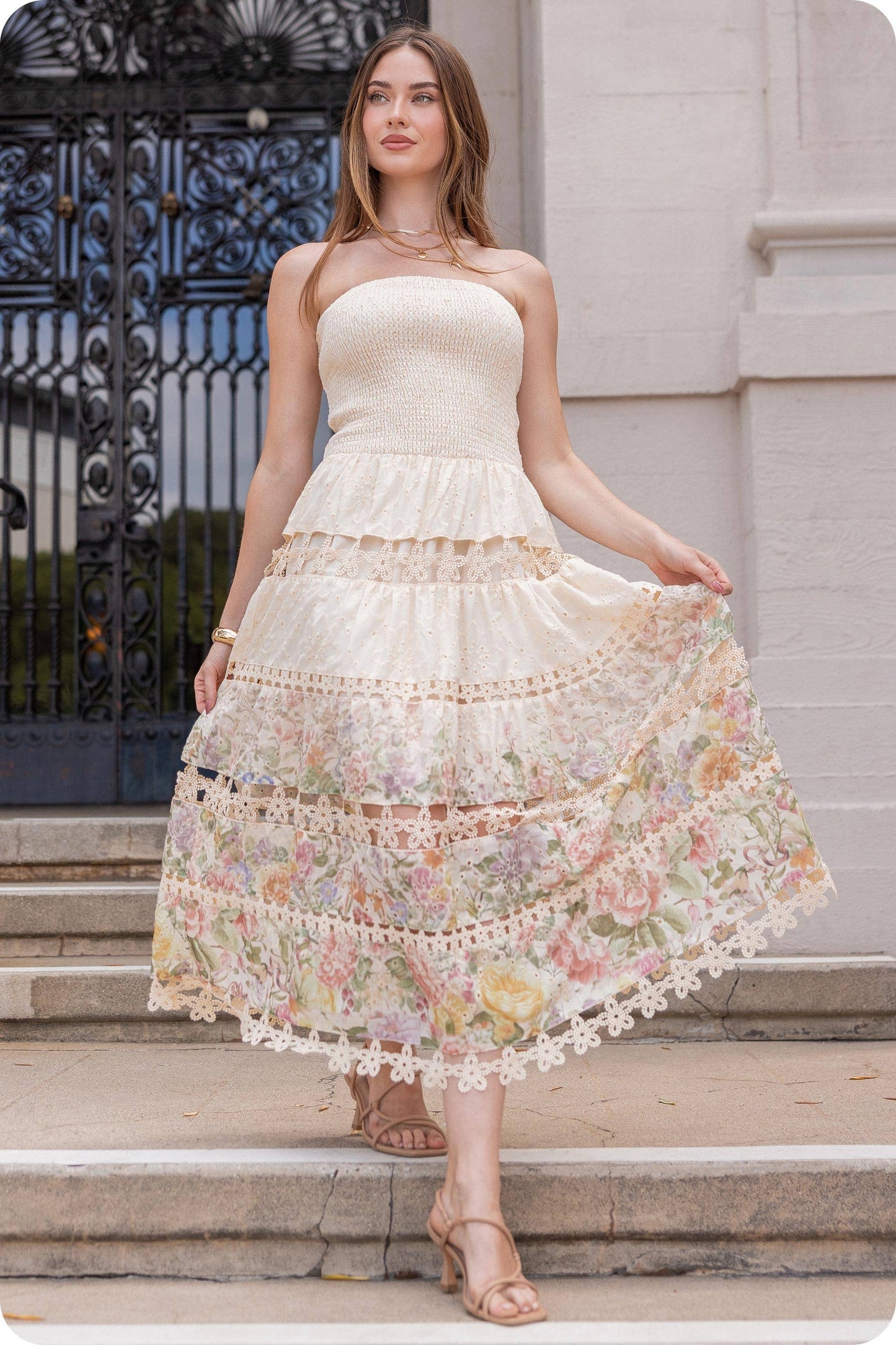 Camellia Eyelet Dress