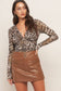 Kayden Faux Leather Skort