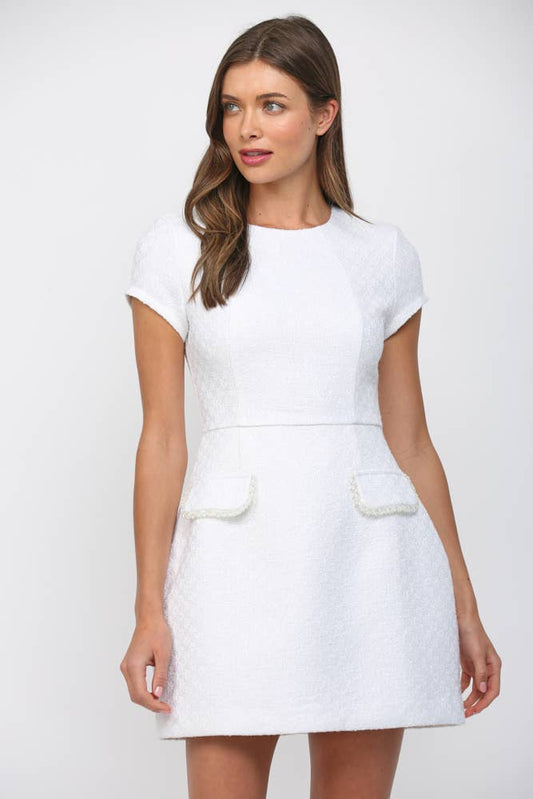 Carey Tweed Mini Dress